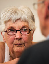 Elderly lady: consultation