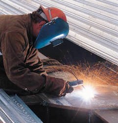 Welder working