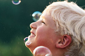  Image: Boy with bubbles 